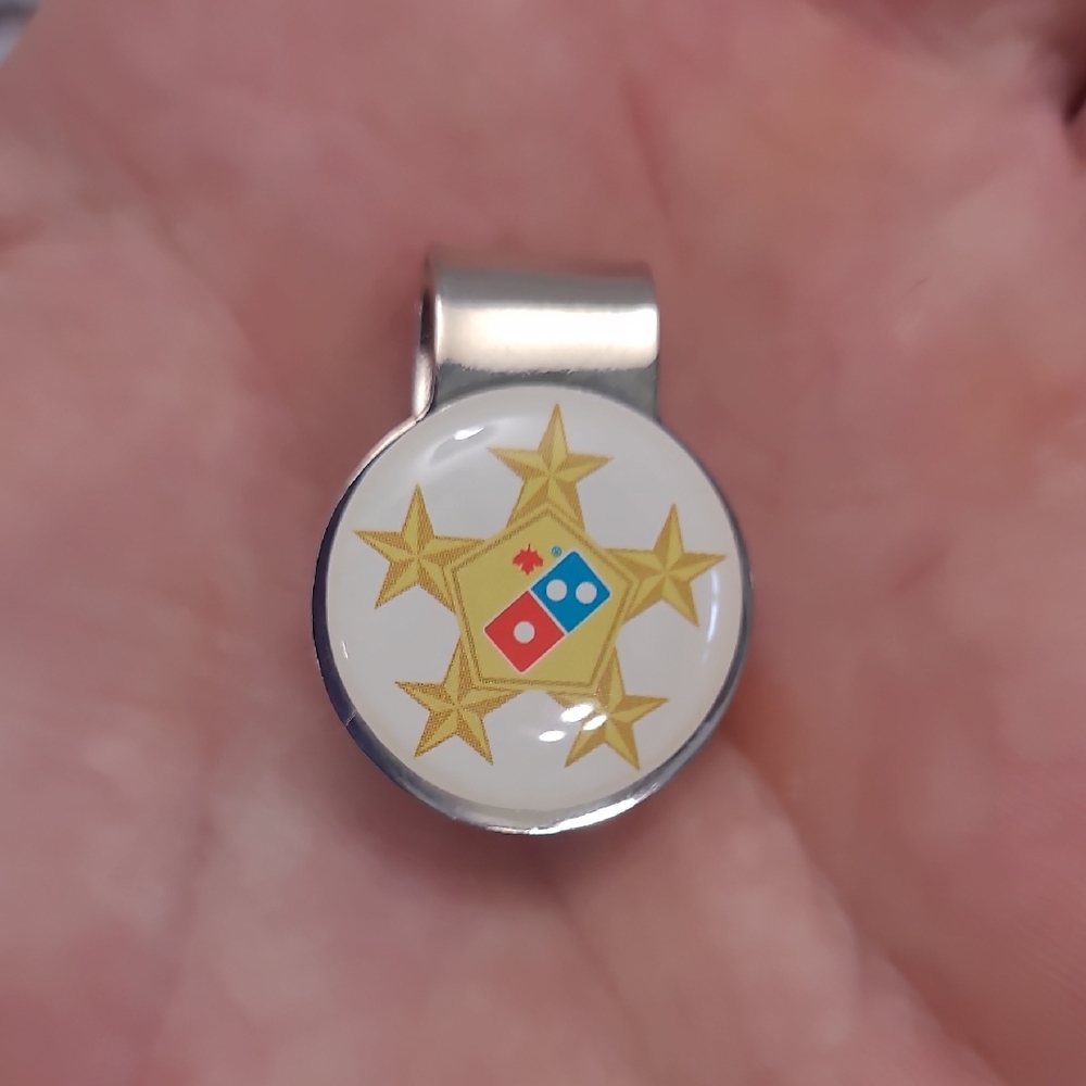 Domino's Pizza Enamel 5 Star OER Hat Clip